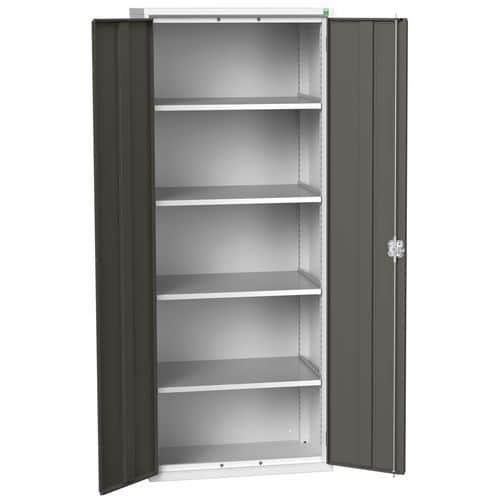 Dílenská skříň policová Bott Verso, 200 x 80 x 55 cm, 4 police, šedá-antracit