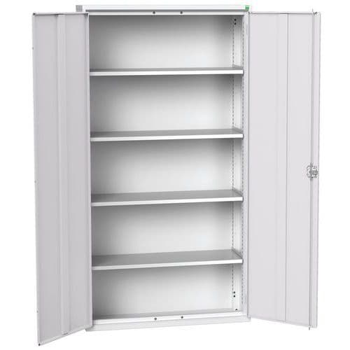 Dílenská skříň policová Bott Verso, 200 x 105 x 35 cm, 4 police, šedá-šedá