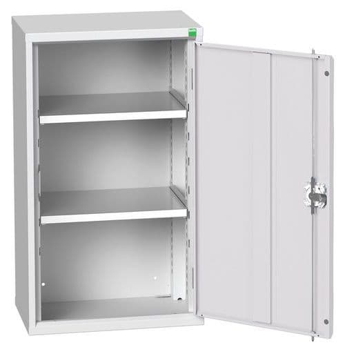 Dílenská skříňka policová Bott Verso, 90 x 52,5 x 35 cm, 2 police, šedá-šedá