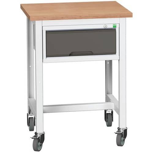 Mobilní dílenský stůl Bott Verso Storage, 93 x 70 x 60 cm, 1 zásuvka, multiplex, šedá-antracit