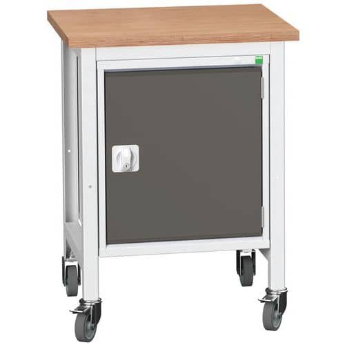 Mobilní dílenský stůl Bott Verso Storage, 93 x 70 x 60 cm, 1 skříňka, multiplex, šedá-antracit