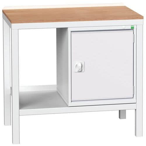 Dílenský stůl Bott Verso Weld, 93 x 100 x 60 cm, 1 skříňka, multiplex, šedá-šedá