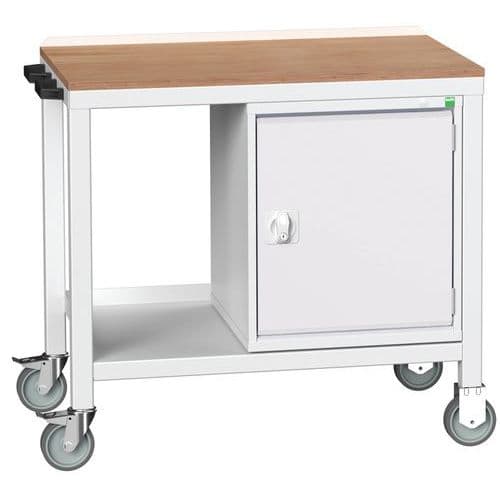 Mobilní dílenský stůl Bott Verso Weld, 93 x 100 x 60 cm, 1 skříňka, multiplex, šedá-šedá