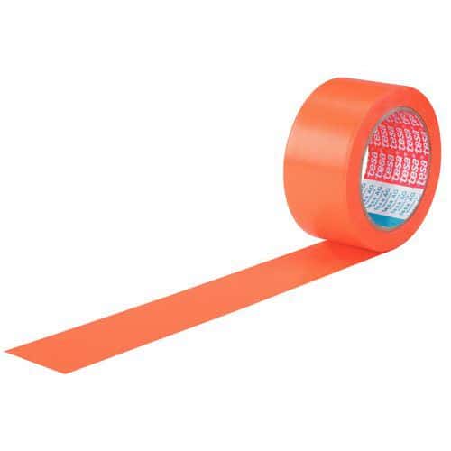 PVC lepicí páska na stavbu Tesa 4843, 33 m, 50 mm, oranžová, 1 ks