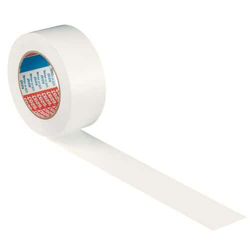Označovací PVC páska Tesa, 50 x 0,18 mm, délka 33 m, bílá