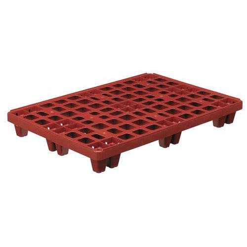 Střední paleta 1000x1200 prolamovaná červenohnědá 9 bloků