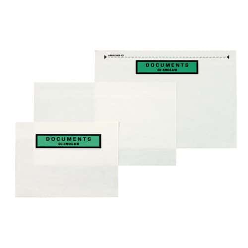 Nalepovací obálky na dokumenty Pac-List, 162 x 120 mm