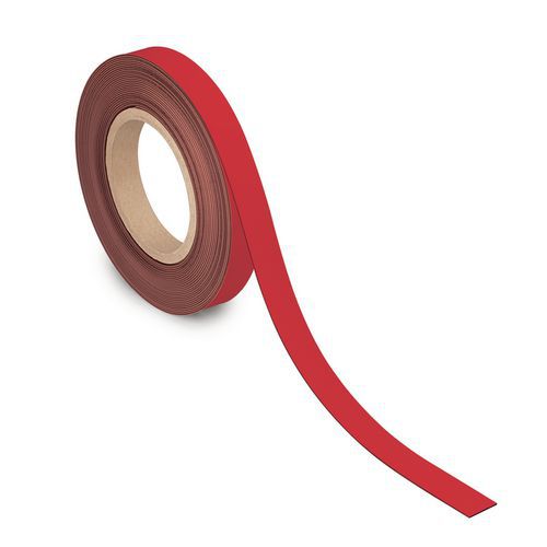Magnetická páska Maul, 10 m, 20x1 mm, červená