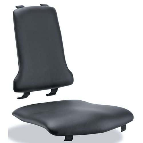 Náhradní ESD polstrování, látka Duotec pro židle Bimos Sintec,  černá