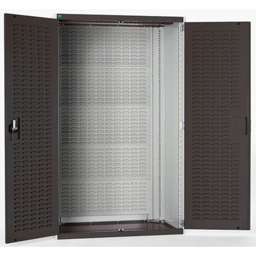 Dílenské skříně s perfo panely pro držáky na boxy/boxy, 120 x 105 x 65 cm, šedá-antracit