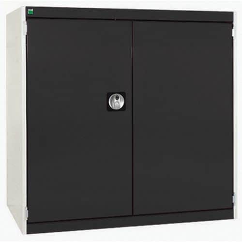 Dílenská skříň Bott Cubio, 100 x 105 x 65 cm, perfo dveře, šedá-antracit