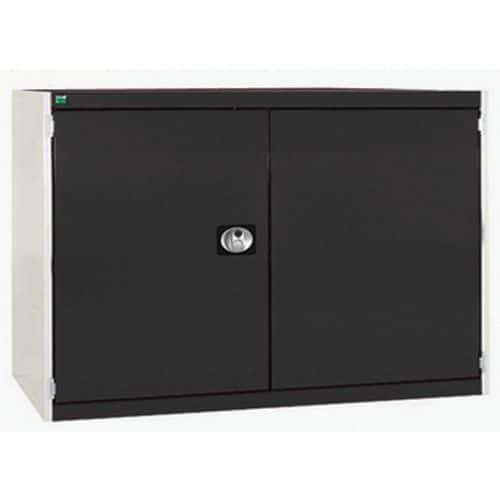 Dílenská skříň Bott Cubio 160, 90 x 130 x 65 cm, perfo dveře, šedá-antracit