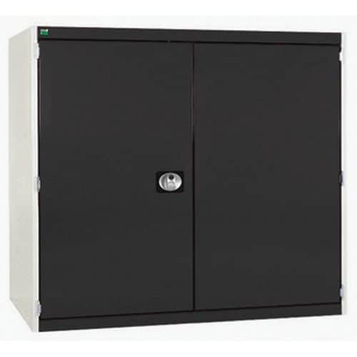 Dílenská skříň Bott Cubio 160, 120 x 130 x 65 cm, perfo dveře, šedá-antracit