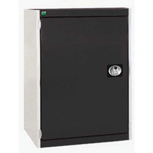 Dílenská skříň Bott Cubio, 90 x 65 x 65 cm, perfo dveře, šedá-antracit