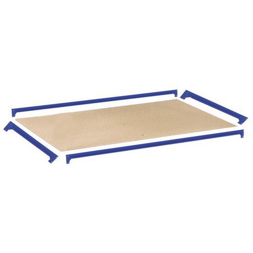 Přídavná dřevotřísková police, 91,5 x 30,5 cm, 340 kg, modrá