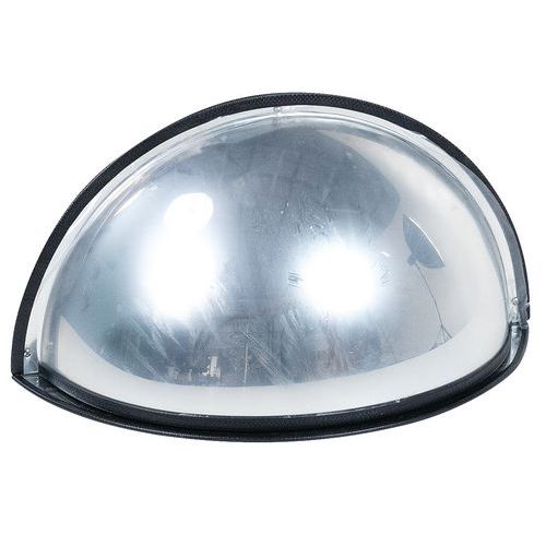 Kontrolní parabolické zrcadlo Manutan Expert, čtvrtkoule, šířka 600 mm