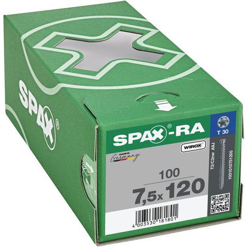 Kotvy do dřeva Spax T-Star Plus Wirox TX o 7,5 mm, 120 mm