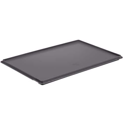 Víko k plastovým Euro boxům Manutan Expert, šedá, 200 x 150 mm