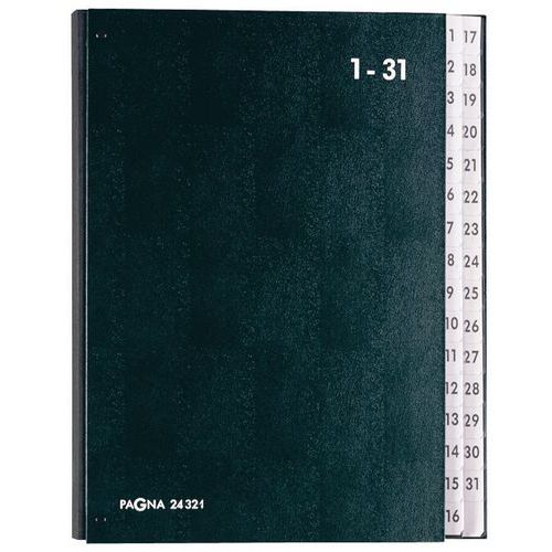 Třídící kniha Pagna, dělící listy 1 - 31