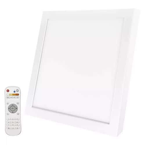 LED přisazené svítidlo RIVI, čtvercové, 20W, stmívatelné se změnou CCT