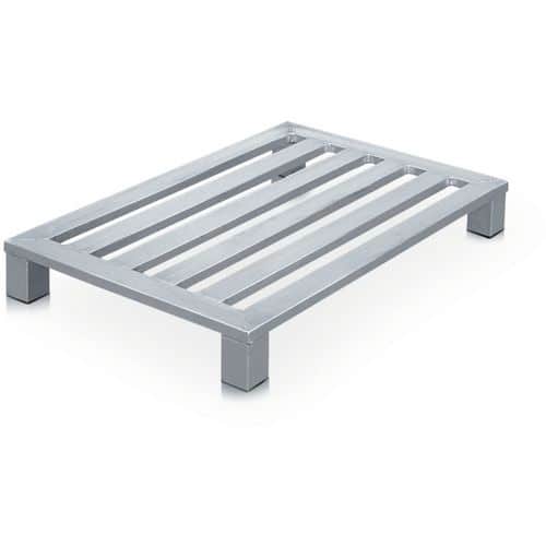 Hliníková paleta s patkami Zarges, 80 x 60 x 15 cm