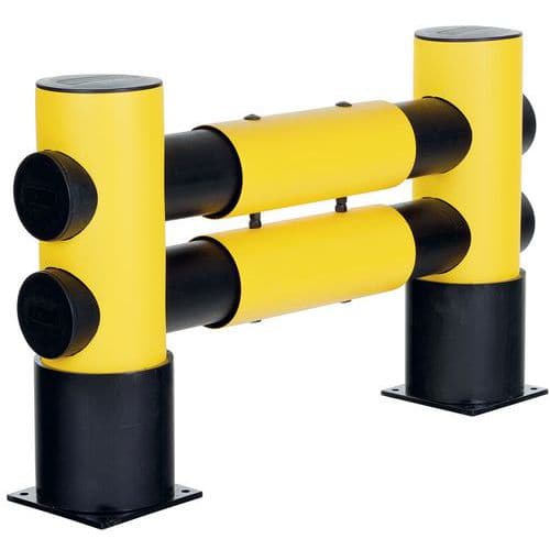 Protinárazová regálová zábrana Dancop, d-flexx, 2 kolejnice, délka 110 cm