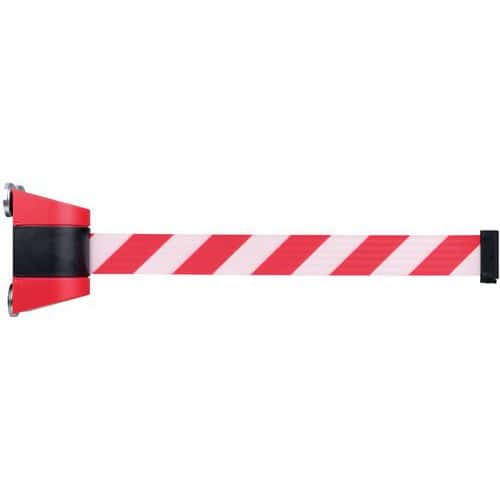 Nástěnný držák s popruhem Dancop 4,6 m, červeno/bílý