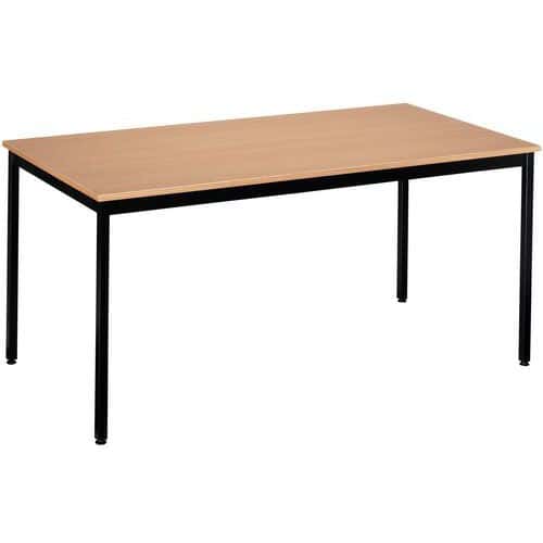 Víceúčelový stůl Manutan Expert, 74 x 180 x 80 cm, buk/černá
