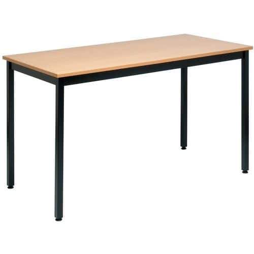 Víceúčelový stůl Manutan Expert, 74 x 140 x 70 cm, buk/černá