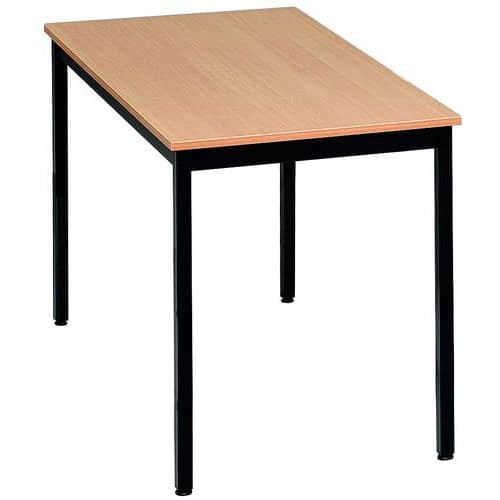 Víceúčelový stůl Manutan Expert, 74 x 120 x 60 cm, buk/černá