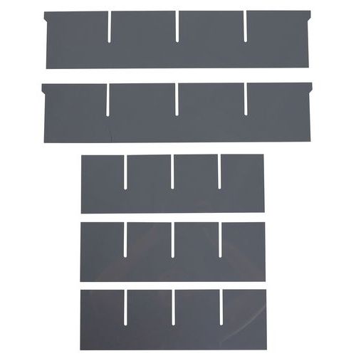 Dělicí příčky Manutan Expert SF1, 2 + 3 ks, 29,5 x 16 cm