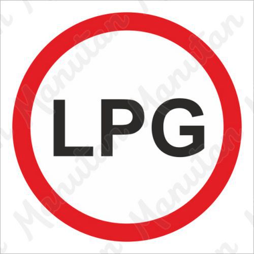 LPG, samolepka 210 x 210 x 0,1 mm