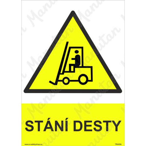 Stání desty, plast 210 x 297 x 0,5 mm A4