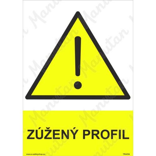 Zúžený profil, plast 148 x 210 x 2 mm A5