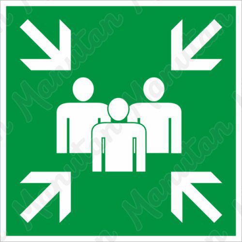 Shromaždiště, plast 200 x 200 x 1,1 mm, fotoluminiscenční