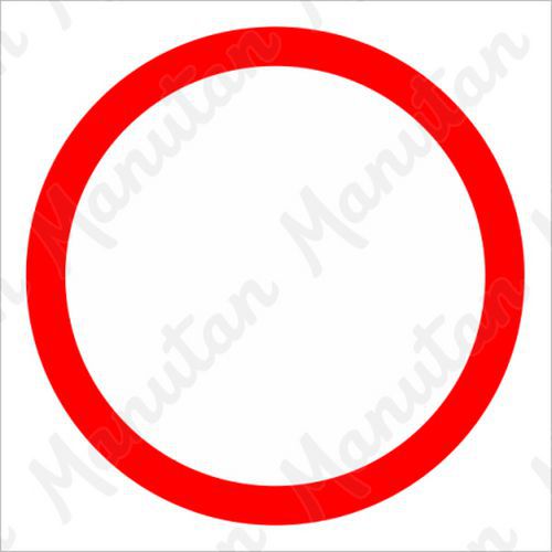 Zákaz vjezdu, plast 210 x 210 x 0,5 mm