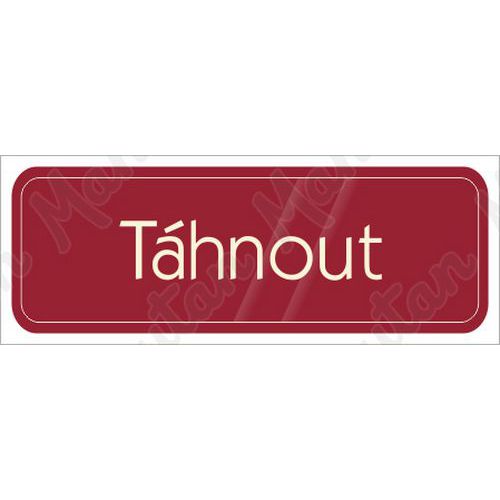 Táhnout, samolepka 200 x 70 x 0,1 mm, červená