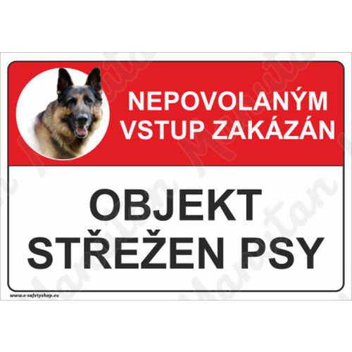Nepovolaným vstup zakázán, plast 210 x 150 x 0,5 mm