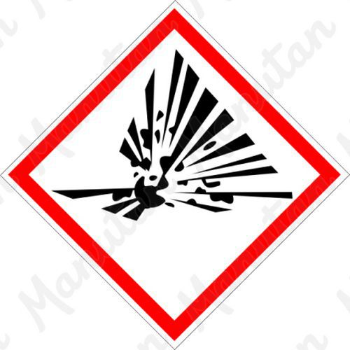 Výbušné č.01, samolepka 26 x 26 x 0,1 mm, arch 77 ks