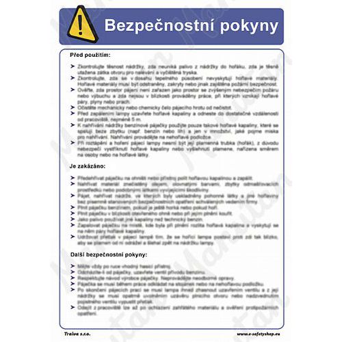 Pro vázání a zavěšení břemen, plast 210 x 297 x 0,5 mm A4