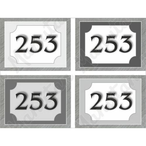 Domovní číslo, plast 210 x 148 x 2 mm A5, kámen verze D