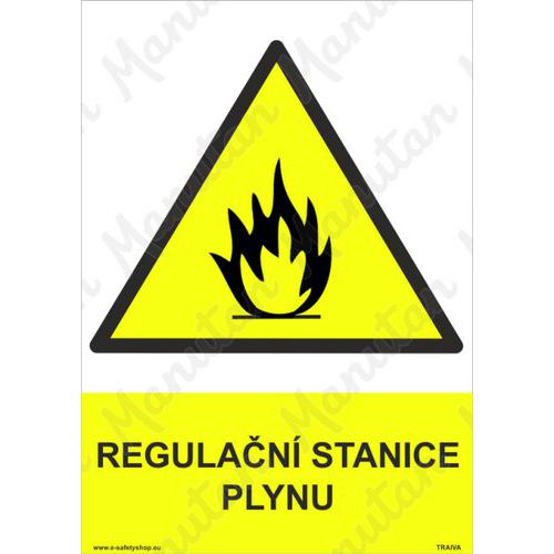Regulační stanice plynu, plast 297 x 420 x 2 mm A3