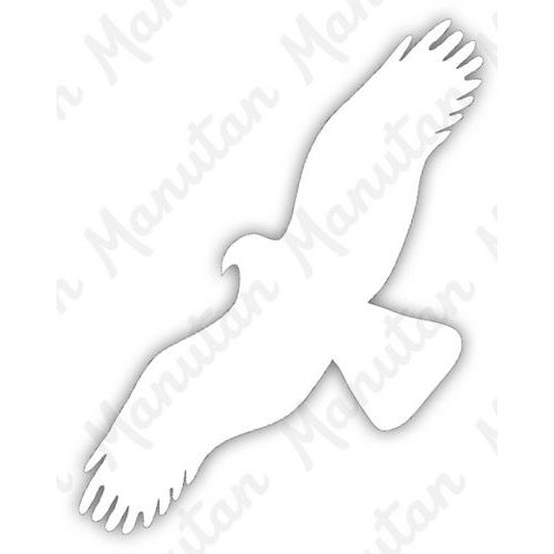 Silueta dravce, samolepka 80 x 200 x 0,1 mm