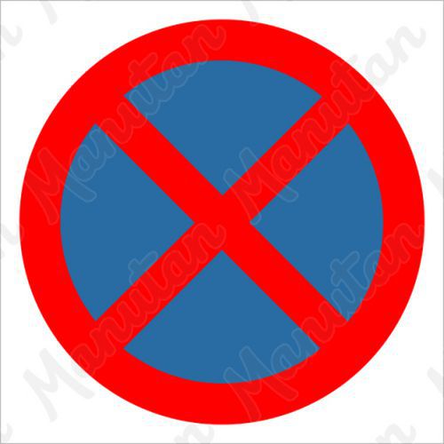 Zákaz zastavení, plast 210 x 210 x 0,5 mm