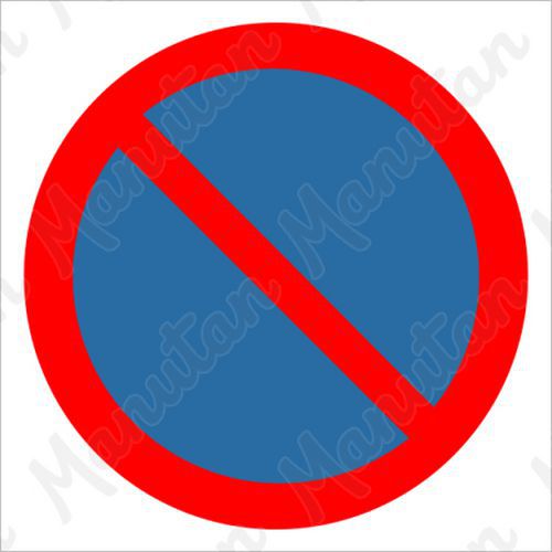 Zákaz stání, samolepka 210 x 210 x 0,1 mm