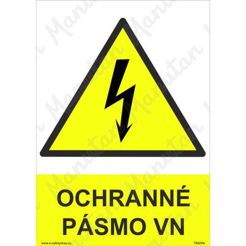 Ochranné pásmo VN, plast 297 x 420 x 2 mm A3
