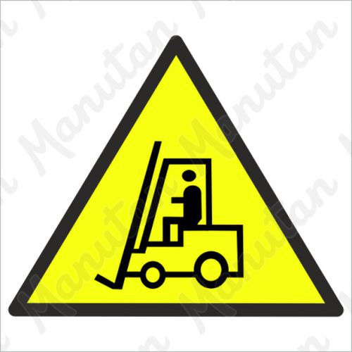 Pozor vozíky, plast 210 x 210 x 0,5 mm