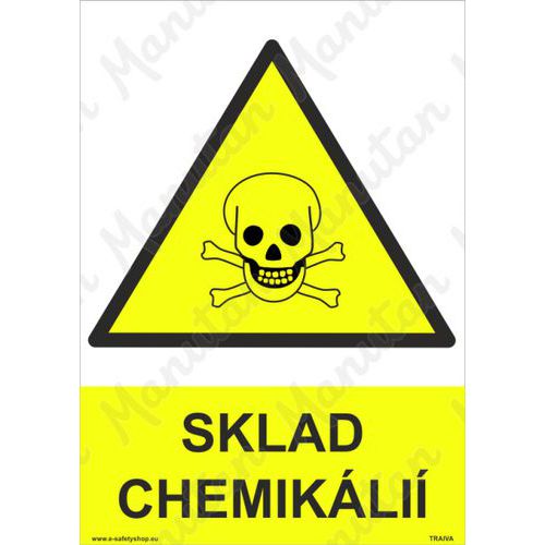 Sklad chemikálií, plast 148 x 210 x 0,5 mm A5
