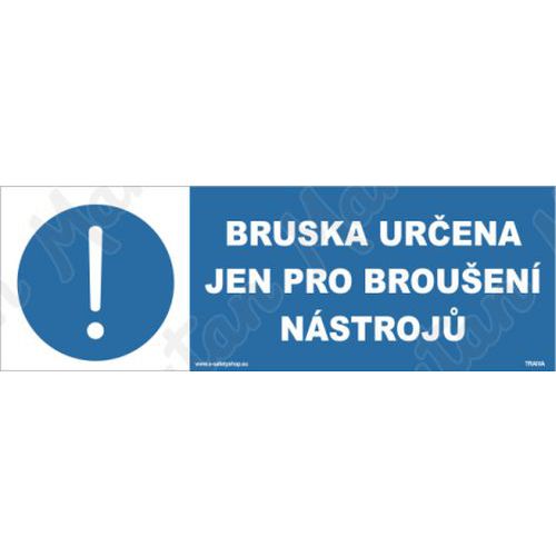 Bruska určena jen pro broušení nástrojů, plast 210 x 80 x 0,5 mm