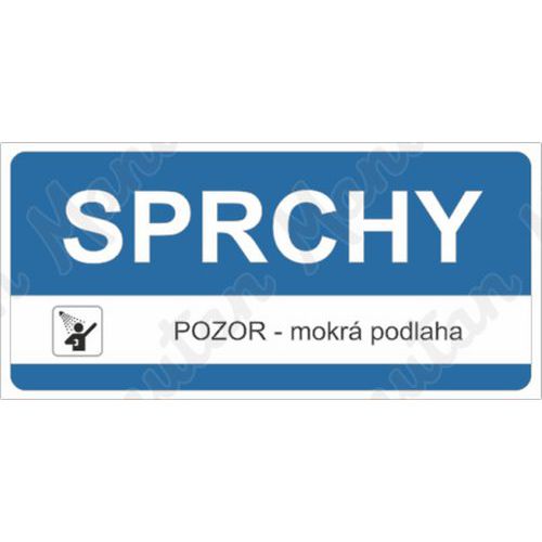 Sprchy mokrá podlaha, samolepka 190 x 90 x 0,1 mm
